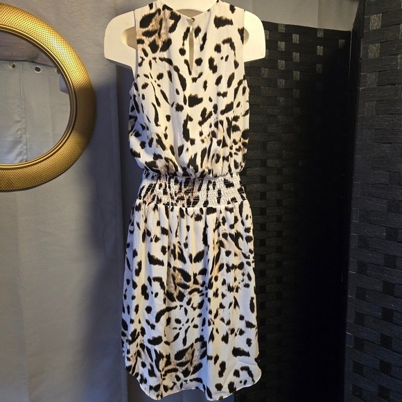 Leopard Print Sleeveless Dress - Size XS - Picture 2 of 9